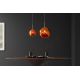 Pendule, Lustre suspendate - Lustra, Pendul modern cu glob sticla cupru LIQUID DIAMOND 35cm