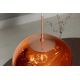 Pendule, Lustre suspendate - Lustra, Pendul modern cu glob sticla cupru LIQUID DIAMOND 35cm