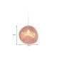 Pendule, Lustre suspendate - Lustra, Pendul modern cu glob sticla cupru LIQUID DIAMOND 35cm