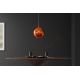 Pendule, Lustre suspendate - Lustra, Pendul modern cu glob sticla cupru LIQUID DIAMOND 35cm