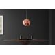 Pendule, Lustre suspendate - Lustra, Pendul modern cu glob sticla cupru LIQUID DIAMOND 35cm