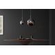 Pendule, Lustre suspendate - Lustra, Pendul modern cu glob sticla fumurie LIQUID DIAMOND 35cm