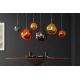 Pendule, Lustre suspendate - Lustra, Pendul modern cu glob sticla fumurie LIQUID DIAMOND 35cm