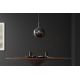 Pendule, Lustre suspendate - Lustra, Pendul modern cu glob sticla fumurie LIQUID DIAMOND 35cm