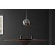 Pendule, Lustre suspendate - Lustra, Pendul modern cu glob sticla fumurie LIQUID DIAMOND 35cm