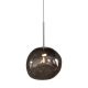 Lustra, Pendul modern cu glob sticla fumurie LIQUID DIAMOND 20cm