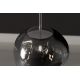 Pendule, Lustre suspendate - Lustra, Pendul modern cu glob sticla fumurie LIQUID DIAMOND 20cm