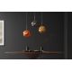 Pendule, Lustre suspendate - Lustra, Pendul modern cu glob sticla fumurie LIQUID DIAMOND 20cm