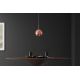 Pendule, Lustre suspendate - Lustra, Pendul modern cu glob sticla cupru LIQUID DIAMOND 20cm
