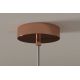 Pendule, Lustre suspendate - Lustra, Pendul modern cu glob sticla cupru LIQUID DIAMOND 20cm