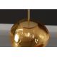 Pendule, Lustre suspendate - Lustra, Pendul modern cu glob sticla aurie LIQUID DIAMOND 20cm
