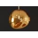 Pendule, Lustre suspendate - Lustra, Pendul modern cu glob sticla aurie LIQUID DIAMOND 20cm