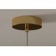 Pendule, Lustre suspendate - Lustra, Pendul modern cu glob sticla aurie LIQUID DIAMOND 20cm