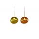 Pendule, Lustre suspendate - Lustra, Pendul modern cu glob sticla aurie LIQUID DIAMOND 20cm