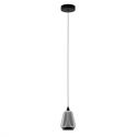 Pendul LED modern, Metal, Sticla, Fumuriu, ALISH