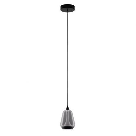 Pendule, Lustre suspendate - Pendul LED modern, Metal, Sticla, Fumuriu, ALISH