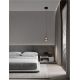 Pendule, Lustre suspendate - Pendul LED modern, Metal, Sticla, Fumuriu, ALISH