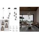 Pendule, Lustre suspendate - Pendul LED modern, Metal, Sticla, Fumuriu, ALISH
