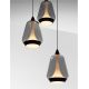 Pendule, Lustre suspendate - Lustra moderna cu 3 pendule LED, Metal, Sticla, Fumuriu, ALISH