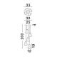 Pendule, Lustre suspendate - Lustra moderna cu 5 pendule LED, Metal, Sticla, Fumuriu, ALISH