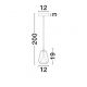 Pendule, Lustre suspendate - Pendul LED modern, Metal, Sticla, Champaign, ALISH