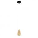 Pendul LED modern, Metal, Sticla, Champaign, ALISH
