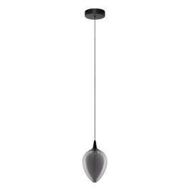 Pendul LED modern, Metal, Sticla, Fumuriu, Nali