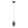 Pendul LED modern, Metal, Sticla, Fumuriu, Nali