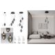 Pendule, Lustre suspendate - Lustra moderna cu 5 pendule LED, Metal, Sticla, Fumuriu, Nali
