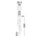 Pendule, Lustre suspendate - Lustra moderna cu 5 pendule LED, Metal, Sticla, Champaign, Nali