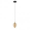 Pendul LED modern, Metal, Sticla, Champaign, Nali