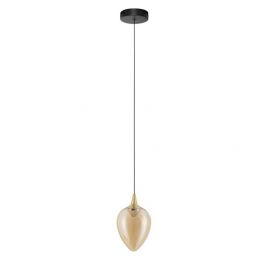 Pendule, Lustre suspendate - Pendul LED modern, Metal, Sticla, Champaign, Nali