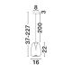 Pendule, Lustre suspendate - Pendul LED modern, Metal, Sticla, Gri Fumuriu, OBLO