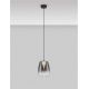 Pendule, Lustre suspendate - Pendul LED modern, Metal, Sticla, Gri Fumuriu, OBLO