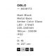 Pendule, Lustre suspendate - Pendul LED modern, Metal, Sticla, Chihlimbar, OBLO