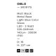 Pendule, Lustre suspendate - Pendul LED modern, Metal, Sticla, Albastru deschis, OBLO