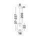 Pendule, Lustre suspendate - Pendul LED modern, Metal, Sticla, Albastru deschis, OBLO