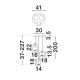 Pendule, Lustre suspendate - Lustra moderna cu 3 pendule LED, Metal, Sticla, Chihlimbar, OBLO