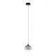 Pendul LED modern, Metal, Sticla, Fumuriu, ORENDA