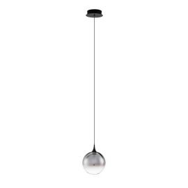 Pendul LED modern, Metal, Sticla, Fumuriu, ORENDA