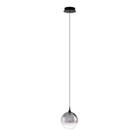 Pendule, Lustre suspendate - Pendul LED modern, Metal, Sticla, Fumuriu, ORENDA