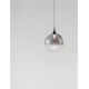 Pendule, Lustre suspendate - Pendul LED modern, Metal, Sticla, Fumuriu, ORENDA