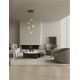 Pendule, Lustre suspendate - Lustra moderna cu 5 pendule LED, Metal, Sticla, Champaign, ORENDA