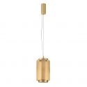 Pendul LED modern, Metal, Sticla, Chihlimbar, VESPER