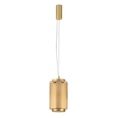 Pendule, Lustre suspendate - Pendul LED modern, Metal, Sticla, Chihlimbar, VESPER