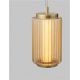 Pendule, Lustre suspendate - Pendul LED modern, Metal, Sticla, Chihlimbar, VESPER