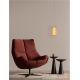 Pendule, Lustre suspendate - Pendul LED modern, Metal, Sticla, Chihlimbar, VESPER