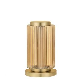 Veioze - Veioza LED moderna, Metal, Sticla, Chihlimbar, VESPER