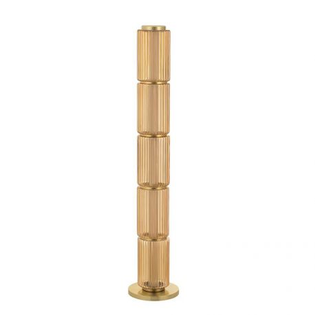 Lampadare - Lampadar LED modern, Metal, Sticla, Chihlimbar, VESPER
