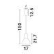 Pendule, Lustre suspendate - Pendul LED modern, Metal, Sticla, Fumuriu, Voi